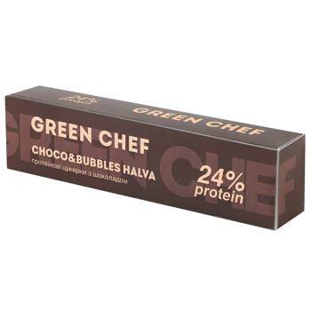 Цукерки Green Chef Choco&Bubbles Halva протеїнові з шоколадом 36г - купити, ціни на Grono - фото 2