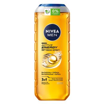 Nivea Men Active Energy 3in1 Shower Gel for Body, Face and Hair 500ml - buy, prices for Ideal - photo 1