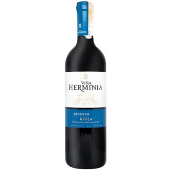 Вино Vina Herminia Reserva червоне сухе 14% 0,75л - купити, ціни на WINETIME - фото 1
