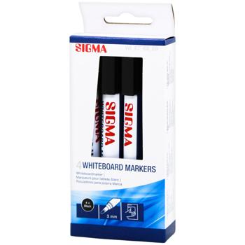 Sigma Whiteboard Markers Black 4pcs - buy, prices for METRO - photo 1