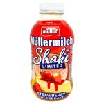 Напій молочний Muller Shake Полуничний чізкейк 3,3% 400г