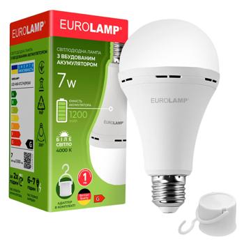 Eurolamp LED Lamp with Battery A60 7W E27 4000K - buy, prices for COSMOS - photo 1