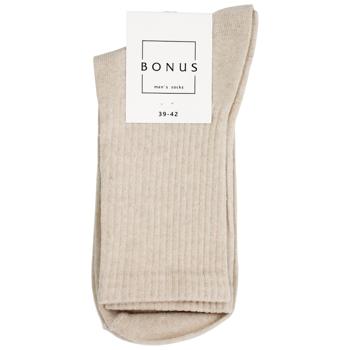 Bonus Men's Demi Socks 2543 s.25-27 Grey-Beige