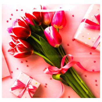 Пакет подарунковий 24х23х10см в асортименті - купити, ціни на КОСМОС - фото 4