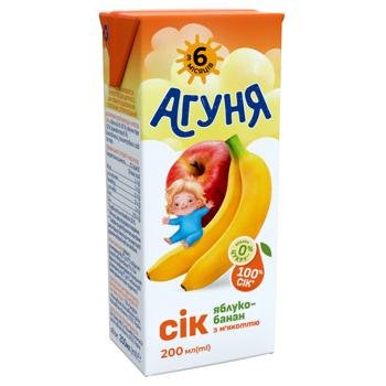 Сок Агуня Яблоко-банан с мякотью 200мл - купить, цены на КОСМОС - фото 2