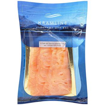 Лосось Kramline слабосоленый нарезка 100г - купить, цены на Идеал - фото 1