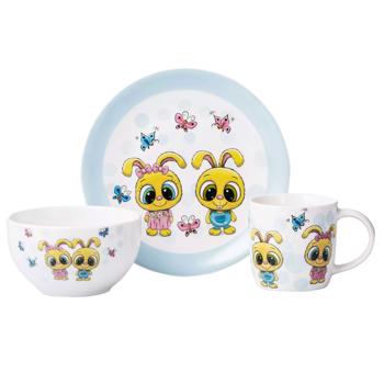 Ardesto Bunnies Children's Tableware Set 3 items - buy, prices for ULTRAMARKET - photo 1