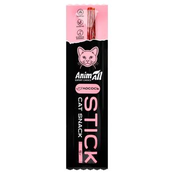 Ласощі для котів AnimAll Stick лосось 5г - купити, ціни на Auchan - фото 1
