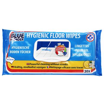 Blue Wonder Wet Wipes for Floors 20pcs - buy, prices for - photo 1