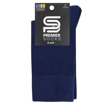 Шкарпетки Premier Socks Преміум чоловічі р.27 синій