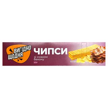 Чипсы Вигiдно щодня со вкусом бекона 50г - купить, цены на Чудо Маркет - фото 2