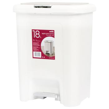 MVM Furniture Trash Can with Lid and Pedal 18l - buy, prices for MegaMarket - photo 1