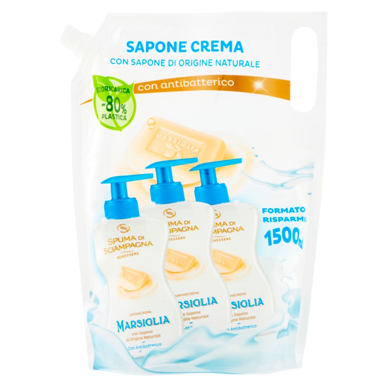 

Мыло Spuma Марсиглия жидкое Антибактериальное 1,5л