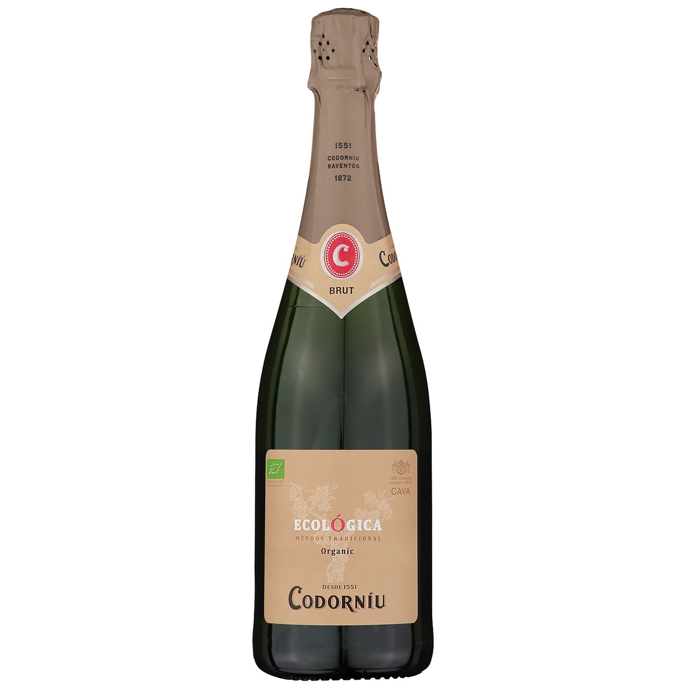 

Вино игристое Codorniu Cava Ecologica Eco Brut белое брют 12% 0,75л