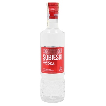 Горілка Sobieski Premium 40% 0,5л - купити, ціни на ULTRAMARKET - фото 1