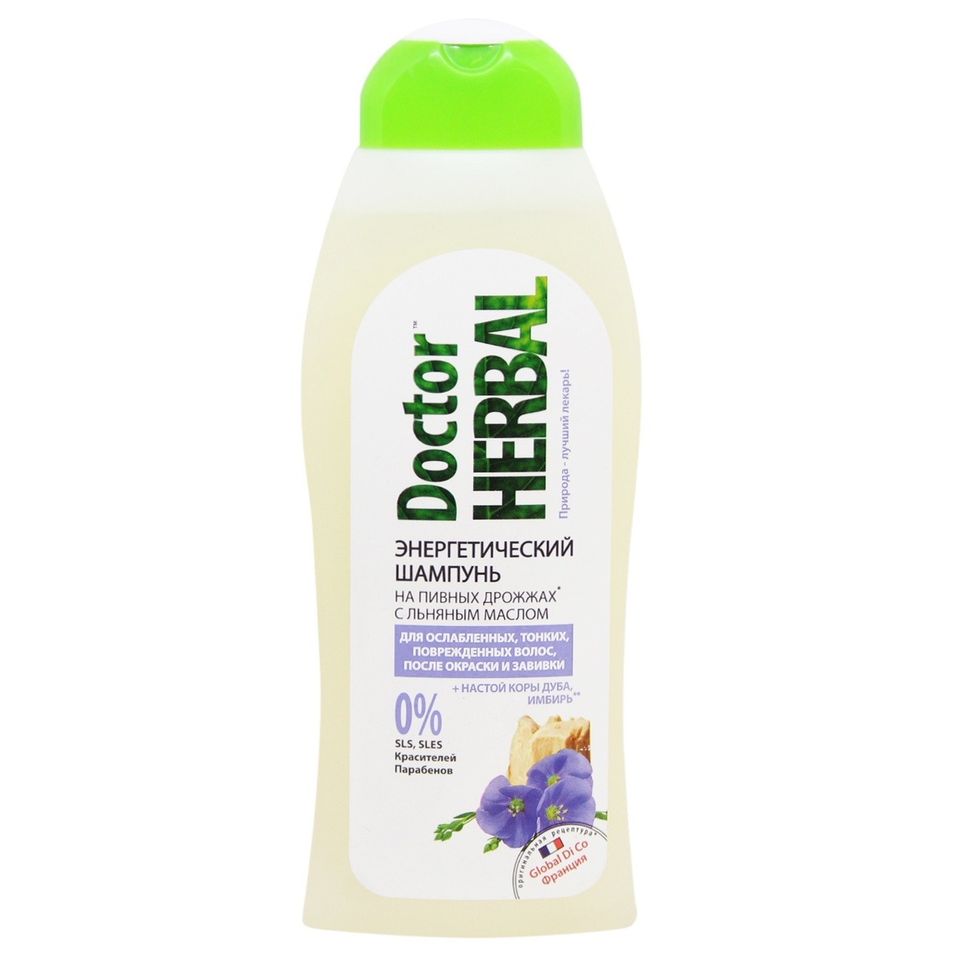 

Шампунь Dr.Herbal на пивных дрожжах с льняным маслом 400мл
