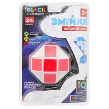 Игрушка Iblock змейка на планшетке 23x16x10см - купить, цены на ULTRAMARKET - фото 2