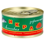 Икра лососевая Камчатская традиционная зернистая 120г ж/б