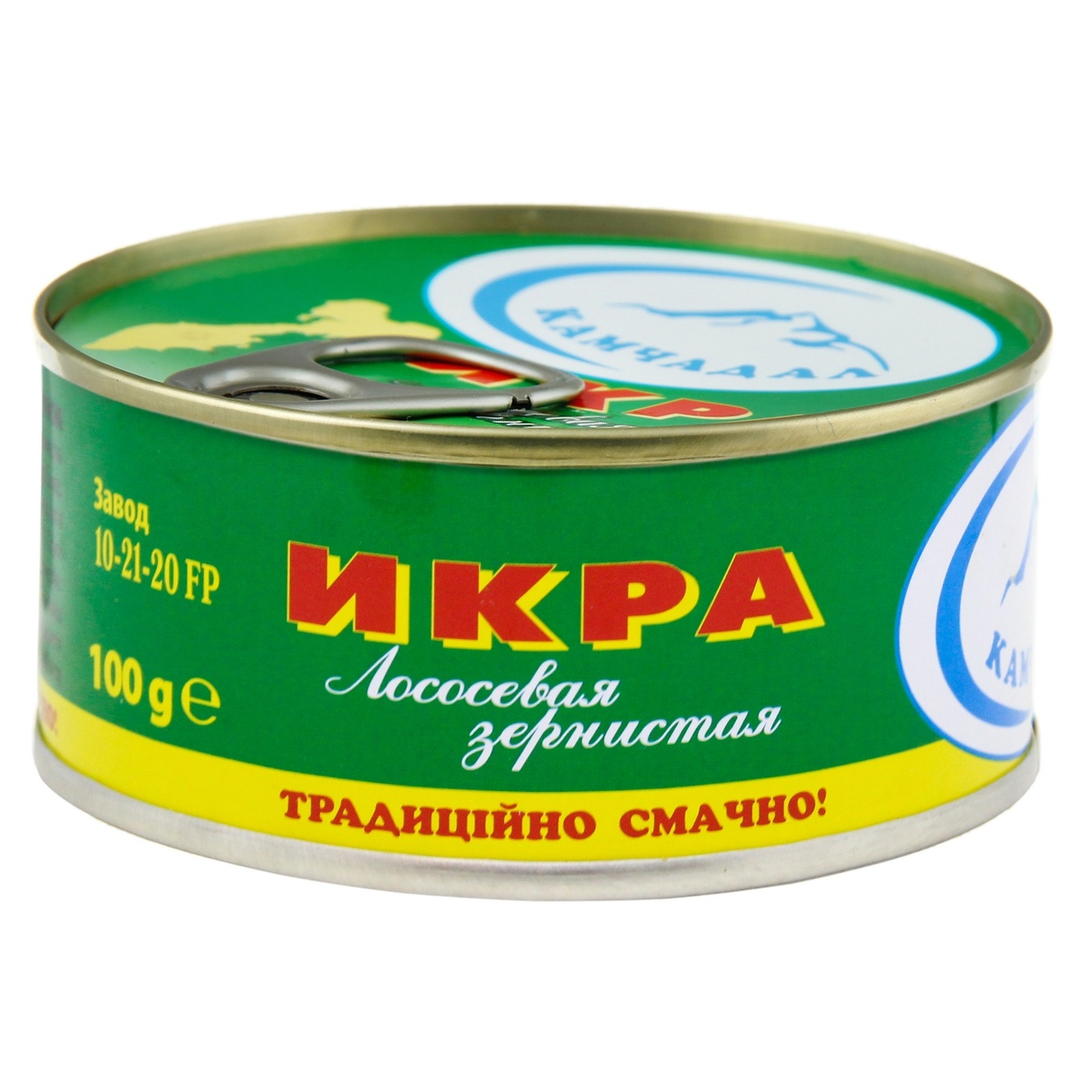 

Икра лососевая Камчадал зернистая 100г ж/б