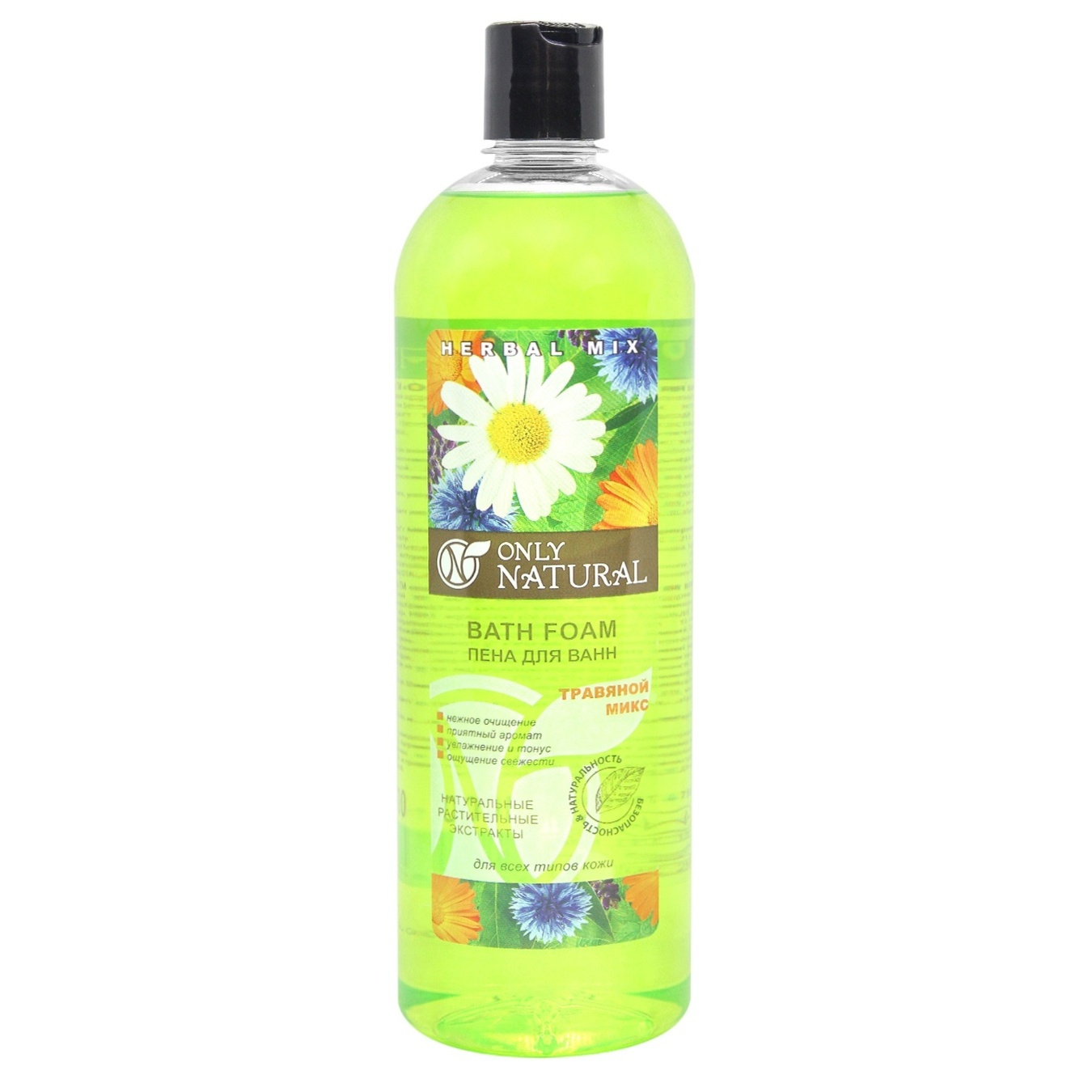 

Пена для ванн Only Natural Травяной микс для всех типов кожи 1л