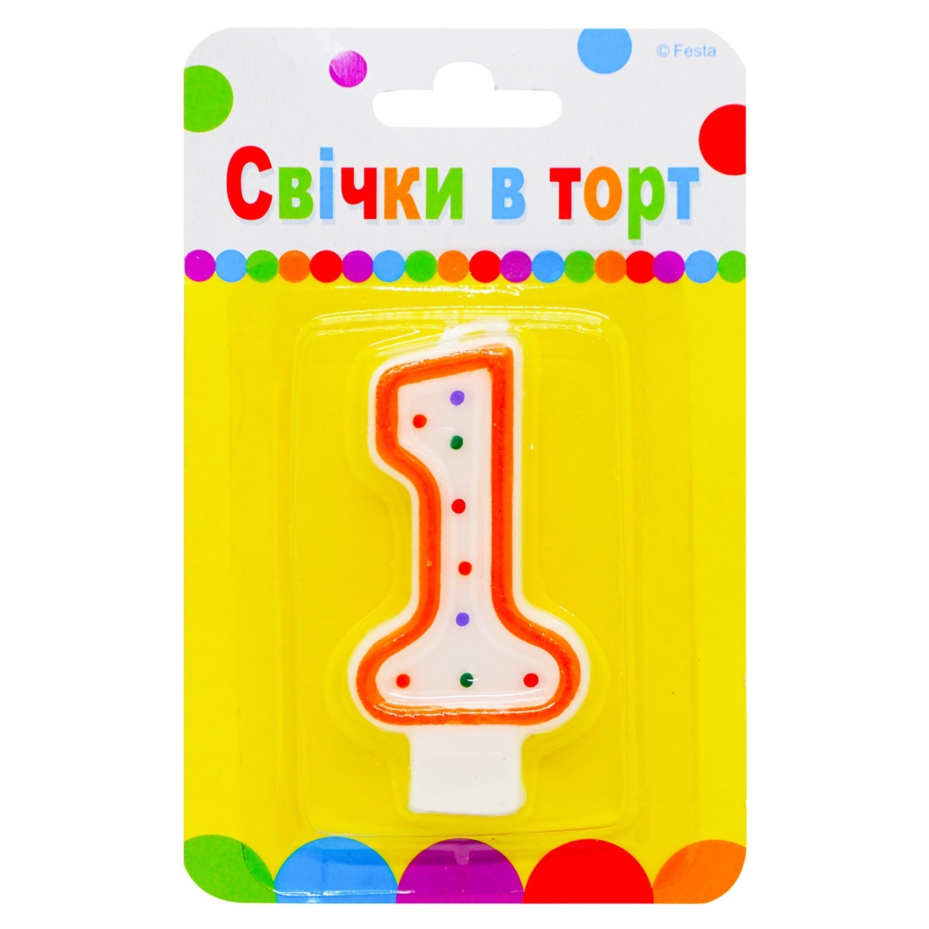 

Свеча для торта Party Favors Цифра 1