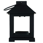 Candlestick-lantern Black 8*11.5cm