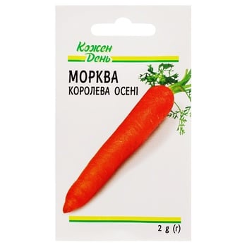 Семена Каждый день Морковь Королева осени 2г - купить, цены на Auchan - фото 1