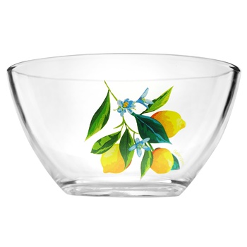 Lemon Glass Salad Bowl 13cm - buy, prices for Auchan - photo 1