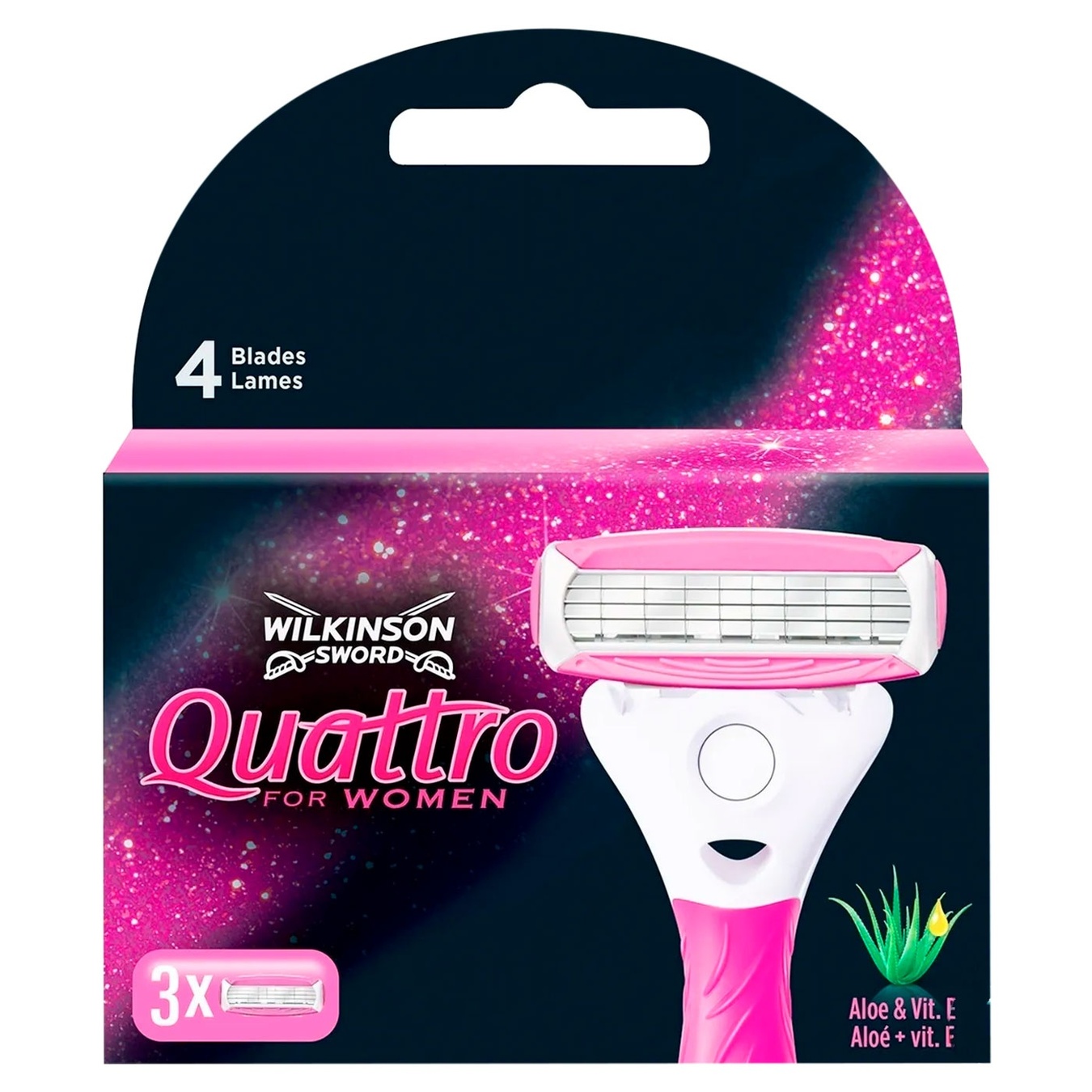 

Сменные картриджи для бритья Wilkinson Sword Quattro Women 3шт