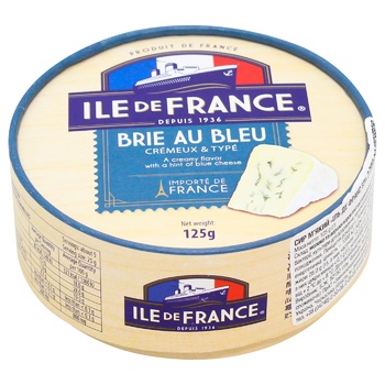 Сир Ile de France Brie Au Bleu 50% 125г