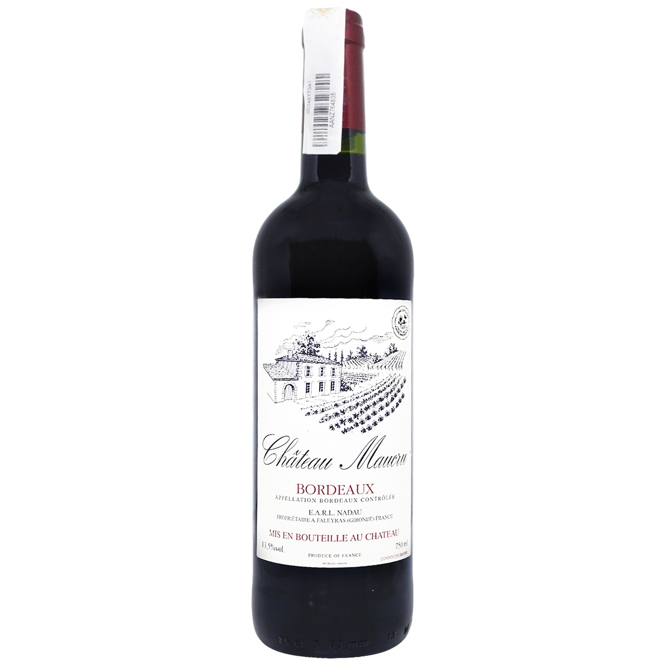 

Вино Chateau Maucru Bordeaux красное сухое 13.5% 0,75л
