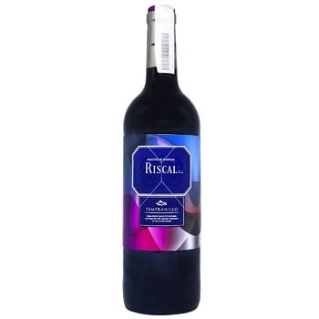 Вино Tempranillo Riscal Roble червоне сухе 13% 0,75л - купити, ціни на AlcoHub - фото 1