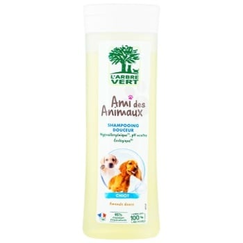 L'Arbre Vert Shampoo for Puppies with Sweet Almond Extract 250ml - buy, prices for Auchan - photo 1