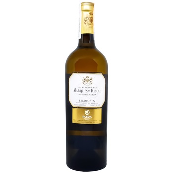 Marques de Riscal Limousin White Dry Wine 13.5% 0.75l - buy, prices for ULTRAMARKET - photo 1