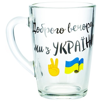 Кружка Galleryglass Все будет Украина 300мл в ассортименте - купить, цены на Auchan - фото 2