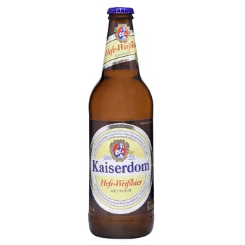 Пиво Kaiserdom Hefe-Weißbier світле нефільтроване 4,7 % 0,5л - купити, ціни на NOVUS - фото 1