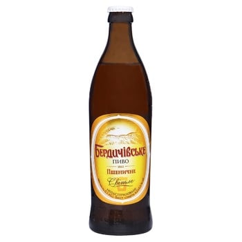 Berdychivske Wheat Light Beer 3.4% 0.5l - buy, prices for MegaMarket - photo 1