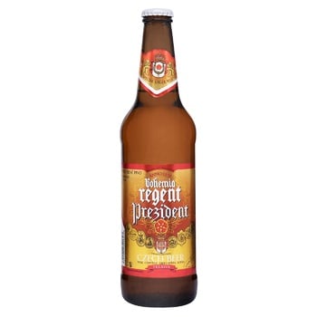 Bohemia Regent Prezident Light Beer 6% 0.5l - buy, prices for NOVUS - photo 1