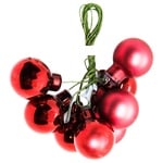 H&S Burgundy Bunches Christmas Ball 2mm