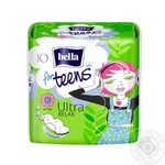 Прокладки Bella For Teens Relax супертонкие впитывающие гигиенические с экстрактом зеленого чая 10шт