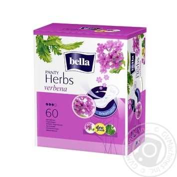 Прокладки гигиенические Bella Panty Herbs Verbena ежедневные 60шт - купить, цены на NOVUS - фото 2