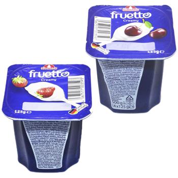 Fruetto Strawberry-Cherry Yogurt 4.7% 125g - buy, prices for - photo 1