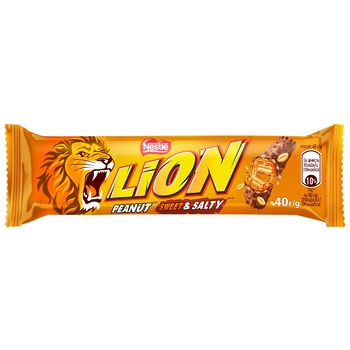 Батончик LION® Арахіс і Солона карамель 40г - купити, ціни на МегаМаркет - фото 1