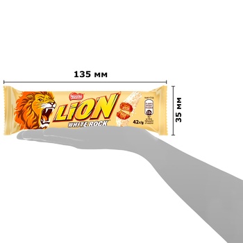 Батончик LION® White Rock 42г - купити, ціни на ULTRAMARKET - фото 3