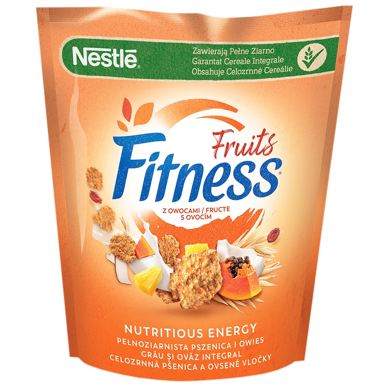 

Готовый сухой завтрак NESTLÉ® FITNESS®&Fruits из цельнозерновой пшеницы с фруктами 425г