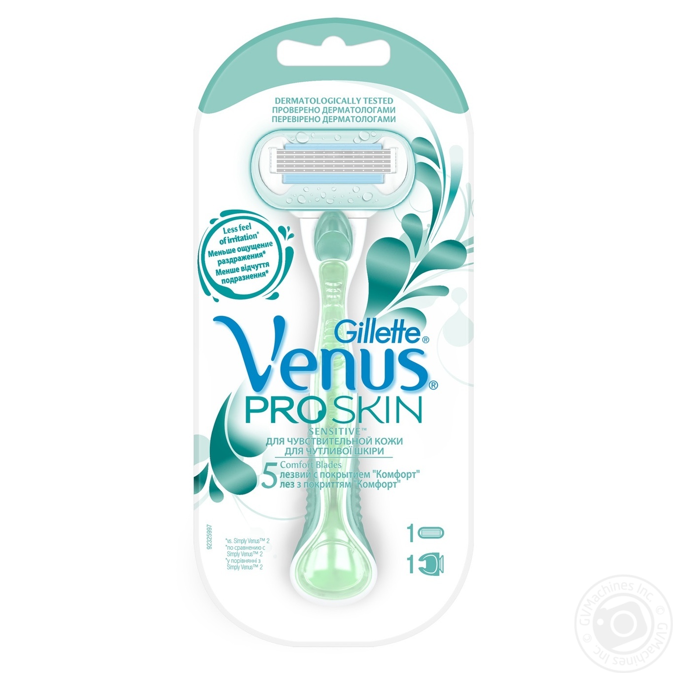 

Бритва Gillette Venus Proskin Sensitive с 1 сменным картриджем