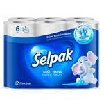 Полотенца бумажные Selpak 3-слойные 6шт
