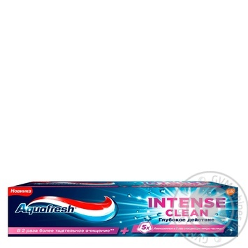 Зубная паста Aquafresh Intense Сlean Глубокое действие 75мл - купить, цены на МегаМаркет - фото 1