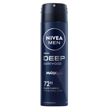 Антиперспірант аерозольний Nivea Men Deep Dark Wood 150мл - купити, ціни на КОСМОС - фото 1