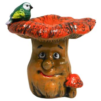 Chanterelle Mushroom with Bird Decor - buy, prices for ULTRAMARKET - photo 1